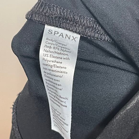 Spanx • Faux Leather Black Leggings - Picture 5 of 5